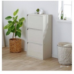 ドア付き収納ボックス｜本棚の画像