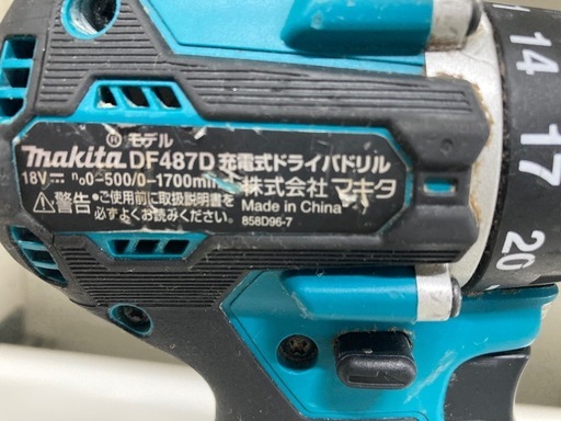 マキタ充電式ドライバドリル　DF-487D リサイクルショップ宮崎屋　住吉店25.10.29