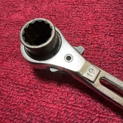 ② 両口ラチェットレンチ　17×19 シノ　ラチェット　工具　DIYの画像