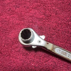 ③ 両口ラチェットレンチ　17×21 シノ　ラチェット　工具　DIYの画像