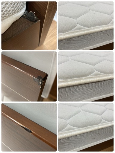 S383 ⭐ ASLEEP タンスのゲン シングルベッド 幅97cm USED 