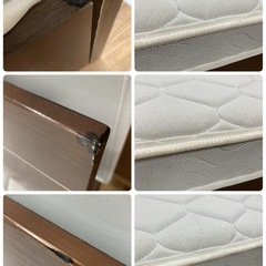 S383 ⭐ ASLEEP タンスのゲン シングルベッド 幅97cm USED の画像