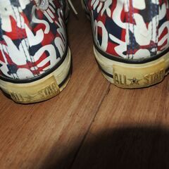 【KSD/B/20】コンバース・ハイカットALL☆STAR　サイズ24.5cm　レディースサイズ　ソール黄ばみあり オールドコンバース・結構古い商品の画像