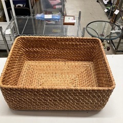 A2510-708 ラタン カゴ収納 中古の画像