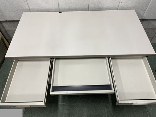 KOKUYO コクヨ 両袖机 鍵無 事務机 オフィス 事務用品 ホワイト 幅140cm×奥行70cm×高さ70cm