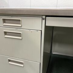 KOKUYO コクヨ 両袖机 鍵無 事務机 オフィス 事務用品 ホワイト 幅140cm×奥行70cm×高さ70cmの画像