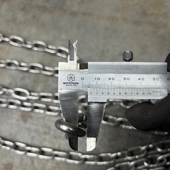 ステンレス　鎖　チェーン　6mm　21M　バリケードの画像