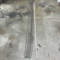 ステンレス　鎖　チェーン　6mm　21M　バリケードの画像