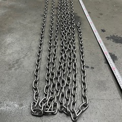 ステンレス　鎖　チェーン　6mm　21M　バリケードの画像