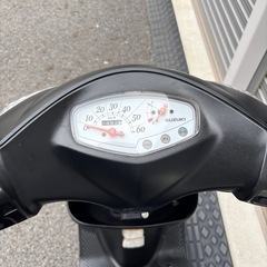 4330.定番人気　アドレスv50 白メーター　バッテリー、ミラー新品　千葉県柏市　即日配送、自走引き取りも可能の画像