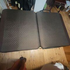 リクライニング折りたたみセミダブルベッドの画像