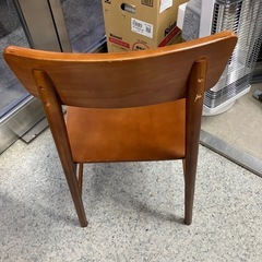 A2510-709 不二貿易（株） ダイニングチェア キズ汚れ剥がれ有り 中古の画像