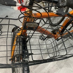 【ジモティー割】OFFICE PRESS クロスバイク　カラー:オレンジ（ID1482）の画像