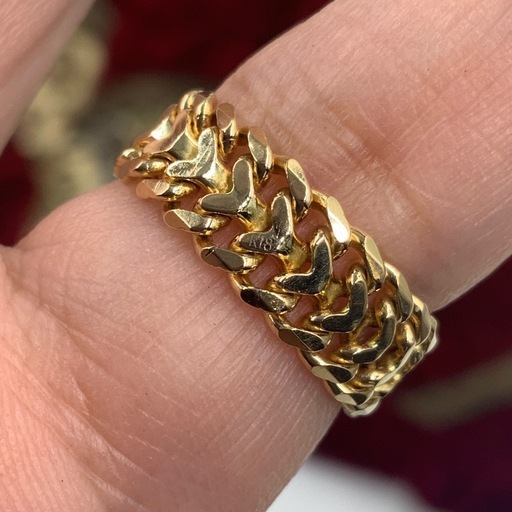 K18 ビスマルクリング　4.2g 約7.5号から8号