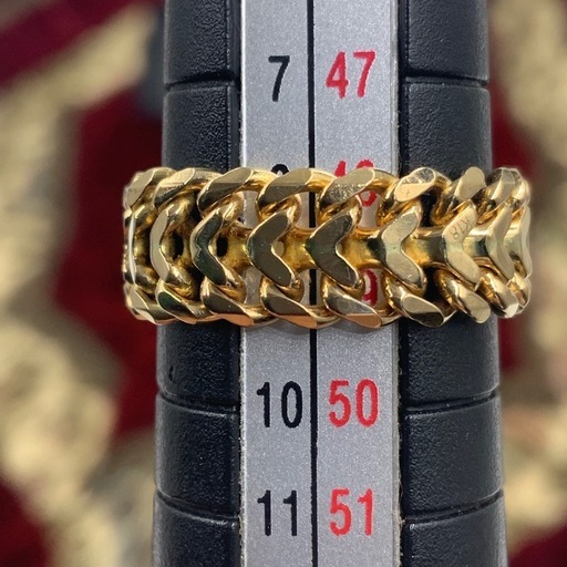 K18 ビスマルクリング　4.2g 約7.5号から8号