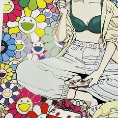 村上隆 × 江口寿史 famicom 100枚限定 版画の画像