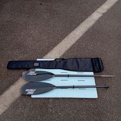 【美品　超軽量】TIDAL STREAM タイダルストリーム　カーボンパドル　収納バッグ付 　カヤック　ＳＵＰの画像