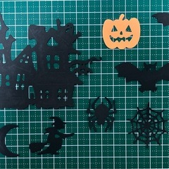 ハロウィン　ダイカット　飾り
の画像