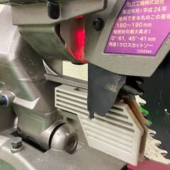 【SIW】HITACHI 日立工機 C7RSHC 100V 190mm卓上スライド丸のこ【中古動作品】の画像
