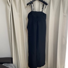 （新品）ストラップリボンキャミロングワンピースの画像