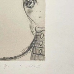 奈良美智 直筆サイン入り版画の画像