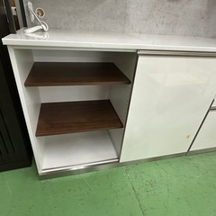 【ドリーム川西店御来店限定】☆ジモティー見たよ♪割引☆綾野製作所　キッチンボード／クリーニング済み【2125560000033974】の画像