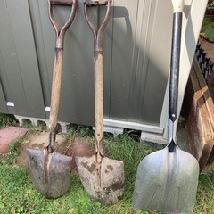剣先スコップ２本とアルミスコップ１本まとめて！の画像