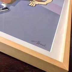 YUSUKE HANAI 「Untitled」シルクスクリーン花井祐介 額装済の画像