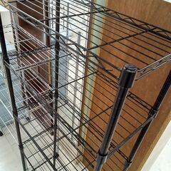 リユースのサカイ栃木店★ジモティ割あり★  ラック ブラック W59×D29×H51 クリーニング済み TC11358の画像