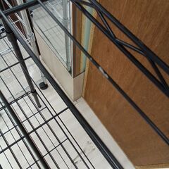 リユースのサカイ栃木店★ジモティ割あり★  ラック ブラック W59×D29×H51 クリーニング済み TC11358の画像