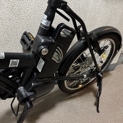 【美品】PELTECH 電動アシスト自転車 20インチ 折りたたみ式（TDN-208L）ブルーブラックの画像