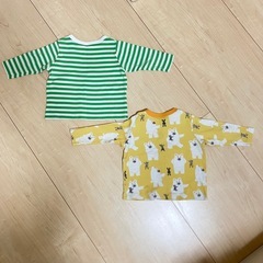 【子供服】ユニクロ　80cm 長袖2枚セットの画像