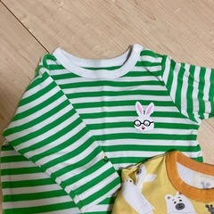 【子供服】ユニクロ　80cm 長袖2枚セットの画像