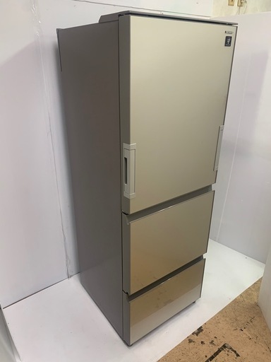 ③ 両開き！SHARP 350L ノンフロン冷凍冷蔵庫 2017年製 SJ-GE35C