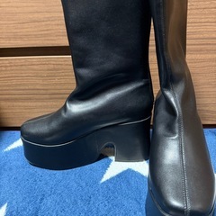 アベイル 厚底ブーツ ショート ミドル コスプレ 9.5cmソール しまむら の画像