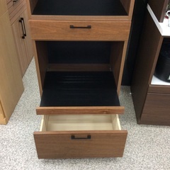 【レグナテックのメリッサシリーズ】キッチンボード レグナテック　メリッサ レンジボード 食器棚 カップボード  幅59cm：木目ブラウン ＞ の画像