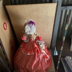 SUKIYO DOLL  フランス人形 スキヨドール F923 ピンクドレス 全長約５５cm 昭和 当時物 アンティークの画像