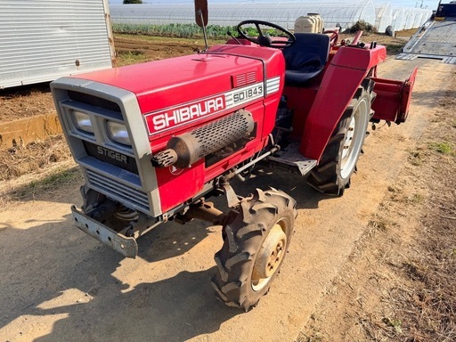 成約済み‼️ シバウラ SD1843 トラクター 18馬力 4WD ロータリー付き 耕運機 農機具 50km配送無料！‼️