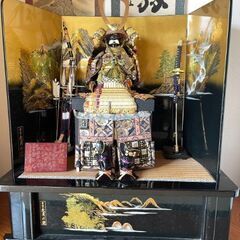 【豪華 五月人形一式】兜飾り・弓太刀・屏風付き・武者人形・こどもの日の画像
