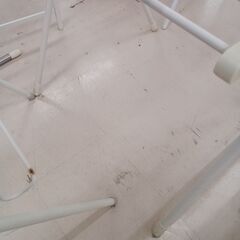 リユースのサカイ栃木店★ジモティ割あり★  物干しラック ホワイト×ベージュ W78×D66×H131.5 クリーニング済み TC11362の画像