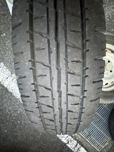 アクティトラック純正鉄ホイール(タイヤ付) 145R12 LT