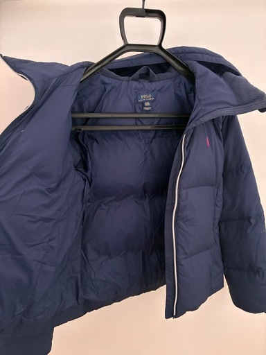 ポロ ラルフローレン ダウンジャケット 160 キッズ紺色 (けん