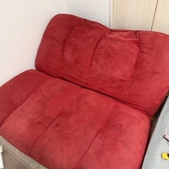 リクライニングソファー　2人掛けの画像