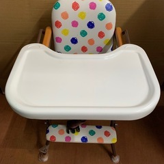 ★ベビー用品★ヤトミ 折り畳み式 ベビーチェア・ハイチェアー・子供イス※商品の状態やサイズ等は現物にてご確認ください。の画像