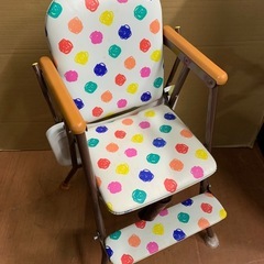 ★ベビー用品★ヤトミ 折り畳み式 ベビーチェア・ハイチェアー・子供イス※商品の状態やサイズ等は現物にてご確認ください。の画像