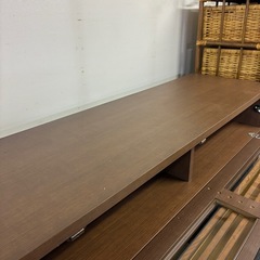 【ジャングルジャングル深井店】★ローボード ブラウン 茶 テレビ台 TV台 家具 収納家具 簡易クリーニング済 堺市（中区 堺区 東区 西区 南区 北区）和泉市 河内長野市 富田林市 松原市 狭山市 深井 【FU2844】の画像