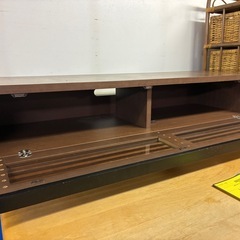 【ジャングルジャングル深井店】★ローボード ブラウン 茶 テレビ台 TV台 家具 収納家具 簡易クリーニング済 堺市（中区 堺区 東区 西区 南区 北区）和泉市 河内長野市 富田林市 松原市 狭山市 深井 【FU2844】の画像