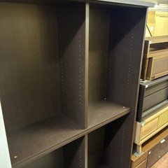 【ジャングルジャングル深井店】★本棚 扉棚欠品 ブラウン 茶 本棚 棚 収納家具 家具 簡易クリーニング済 堺市（中区 堺区 東区 西区 南区 北区）和泉市 河内長野市 富田林市 松原市 狭山市 深井 【FU2845】の画像