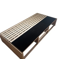 ニトリ　シングル　ベットフレーム 収納付きの画像