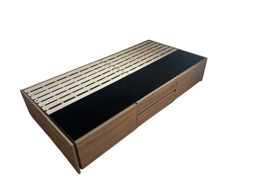 ニトリ　シングル　ベットフレーム 収納付き